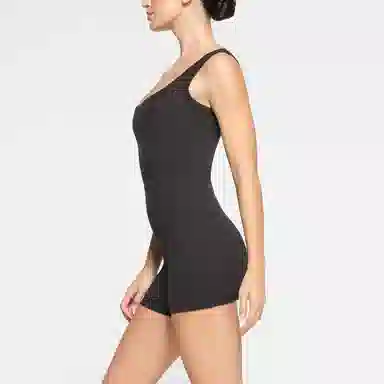 SKIMS Cotton Rib Onesie Soot