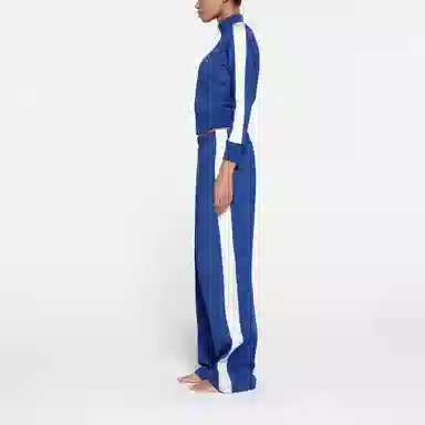 SKIMS Track Zip Up Jacket Cobalt