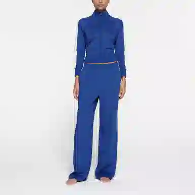 SKIMS Track Zip Up Jacket Cobalt