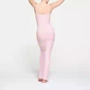 SKIMS Soft Lounge Long Slip Dress Cherry Blossom
