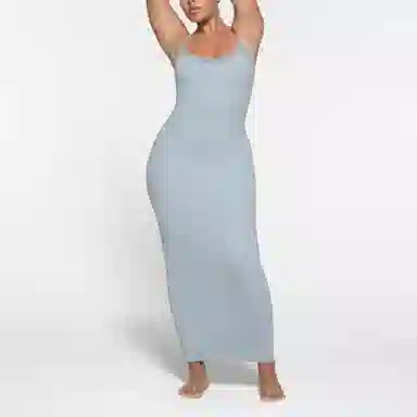 SKIMS FITS EVERYBODY LACE LONG SLIP DRESS