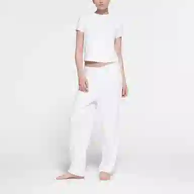 SKIMS Worn In Jersey T-Shirt Snow