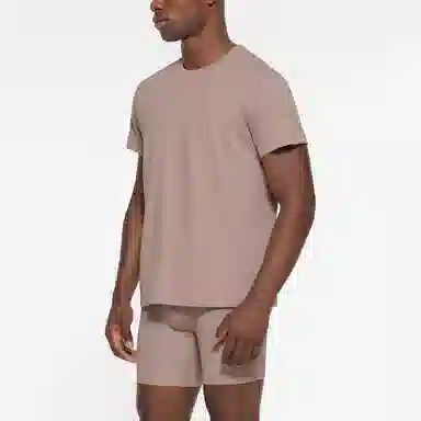 SKIMS Cotton Men's Classic T-Shirt Fawn