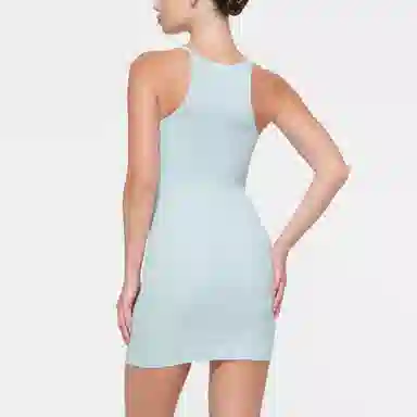 SKIMS Cotton Rib Mini Cami Dress Opal
