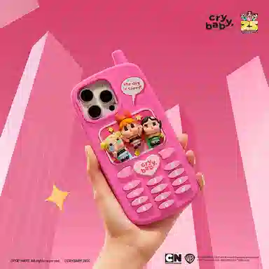 POP MART CRYBABY Powerpuff Girls iPhone Case
