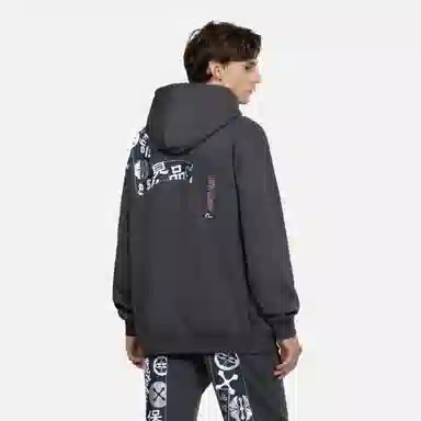 EVISU FW23 Seagull Hoodie Gray