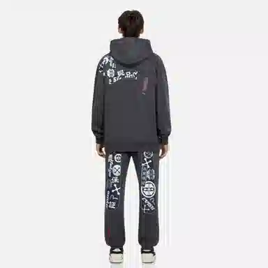 EVISU FW23 Seagull Hoodie Gray