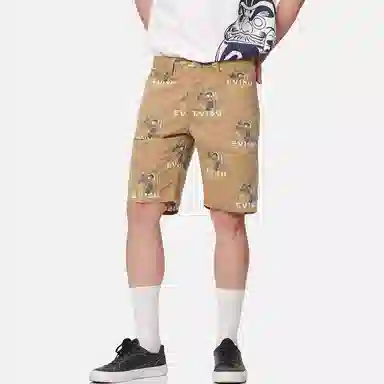 EVISU SS22 Shorts Brown