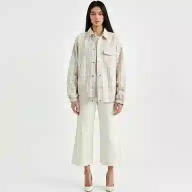 帕丁顿熊 多巴胺扎染小香风复古休闲宽松夹克外套 男女同款