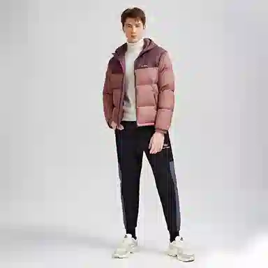 鸭鸭 时尚运动系列 韩版休闲短款连帽外套户外防寒保暖基础款面包羽绒服 通用