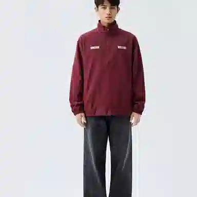 SIMPLE RIMLESS Coach Jacket Navy