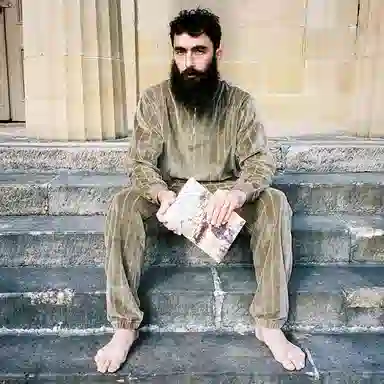 Polar Skate Co Retro Half-Zip Pullover Light Brown