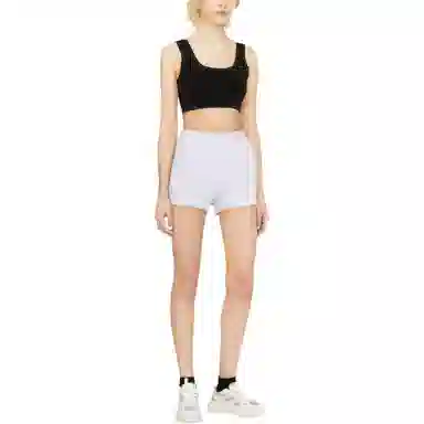 Alexander Wang SS23 Foam Logo Shorts Gray