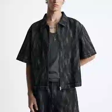 ZARA Short Sleeve Zip Shirt