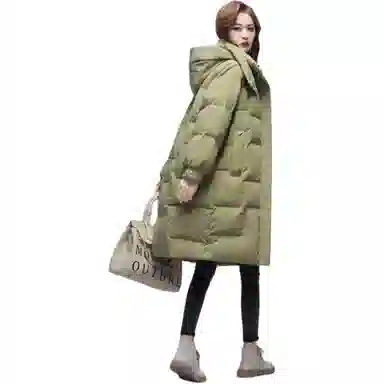 鸭鸭 时尚过膝保暖羽绒服 女款