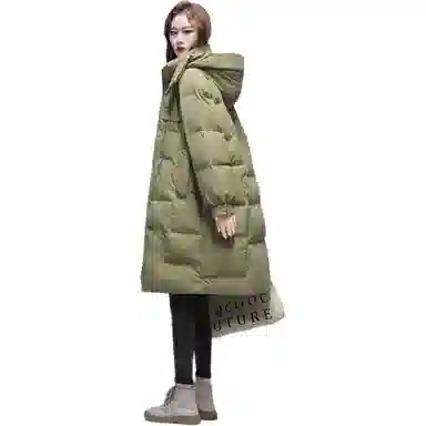 鸭鸭 时尚过膝保暖羽绒服 女款