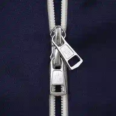 Moncler Colorblock Logo Zip Jacket Navy