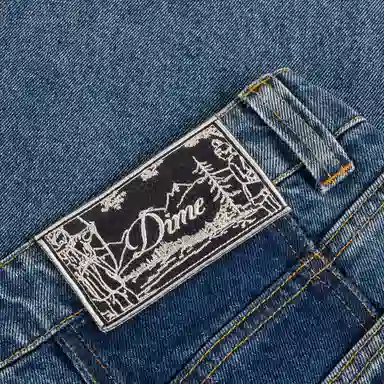 Dime MTL FW25 Loose Fit Washed Denim Pants