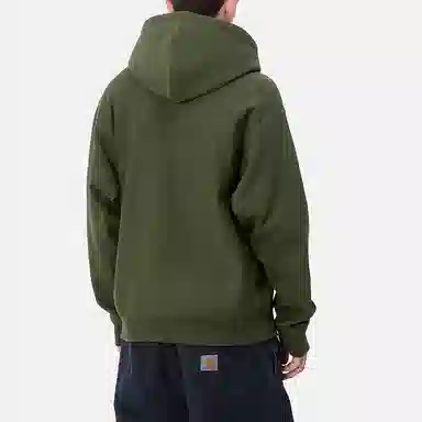 Carhartt WIP American Script FW24 Hoodie Green