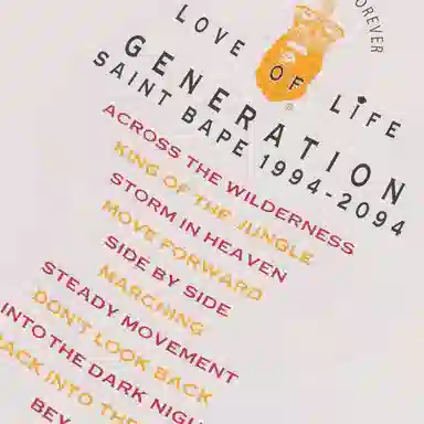SAINT Mxxxxxx BAPE FW25 Mask Print Tee