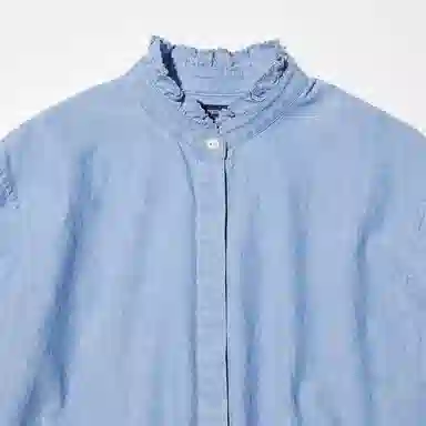 UNIQLO x INES DE LA FRESSANGE SS24 Blue Blouse