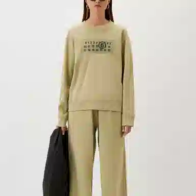 MM6 Maison Margiela Crewneck Sweatshirt Khaki