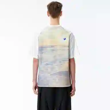 ADER ERROR Raglan Sleeve Pleated T-Shirt Yellow