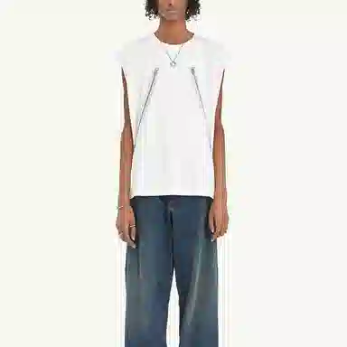 MM6 Maison Margiela Sleeveless Vest White