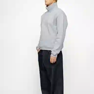 Stussy Half Zip Mock Neck Sweatshirt