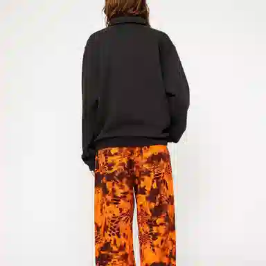 Stussy Half Zip Mock Neck Sweatshirt