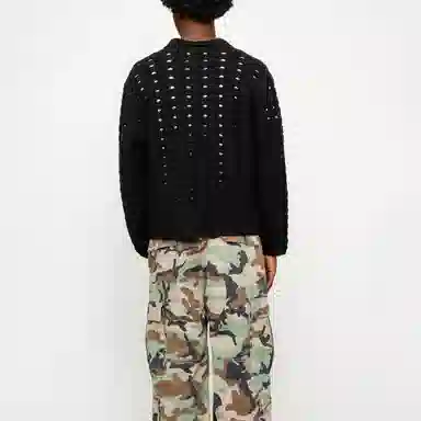 Stussy SS24 OPEN KNIT COLLARED SWEATER