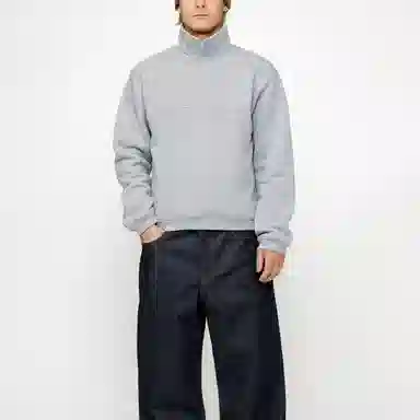 Stussy Half Zip Mock Neck Sweatshirt