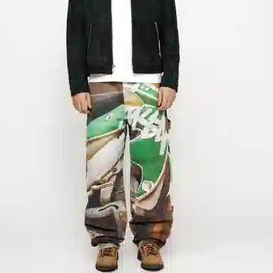 Stussy Work Pant Canvas Baja Print