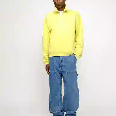 Stussy Half Zip Mock Neck Sweatshirt