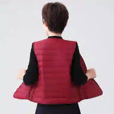 鸭鸭 经典抗寒轻薄保暖内搭外穿无领马甲 女款