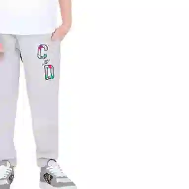 Dior Kids FW22 Logo Sweatpants Grey