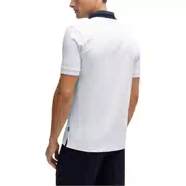HUGO BOSS Slim-Fit Polo Shirt With Colour-Blocked Collar Polo