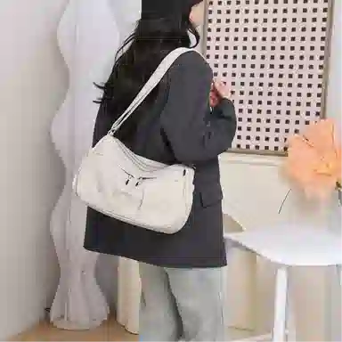 捷朗仕 时尚简约 牛津布 单肩包 中号 女款 多色