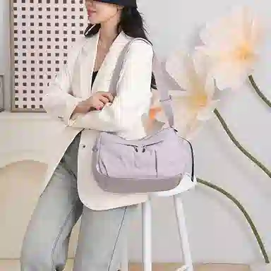 捷朗仕 时尚简约 牛津布 单肩包 中号 女款 多色