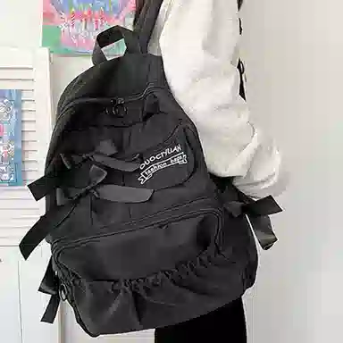 Hengyuanxiang Ins Bow Nylon Backpack