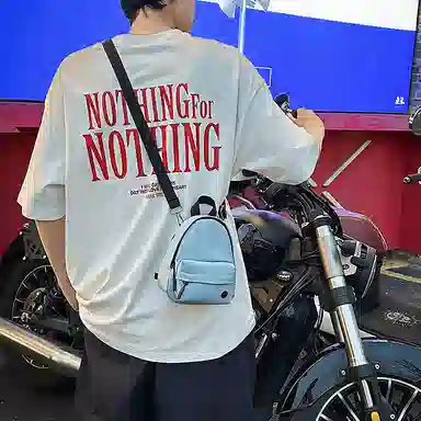 醇龙 时尚精致运动百搭轻便纯色洋气简约清新日常通勤 皮膜拼尼龙 斜挎包单肩包 男女同款情侣款 多色