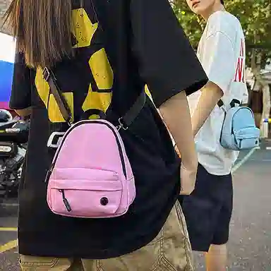 醇龙 时尚精致运动百搭轻便纯色洋气简约清新日常通勤 皮膜拼尼龙 斜挎包单肩包 男女同款情侣款 多色