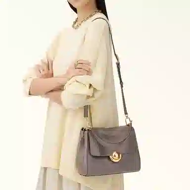 Furla Domus Small Shoulder Bag Gray