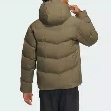 adidas 800 Puff Hooded Down Jacket Rock Layer Olive