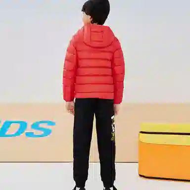 特步 字母印花运动束脚休闲裤 儿童款