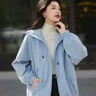 【dme】 连帽拉链休闲冲锋衣 女款