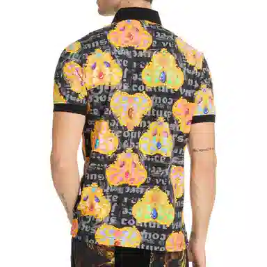 Versace Jeans Couture SS24 Black Polo