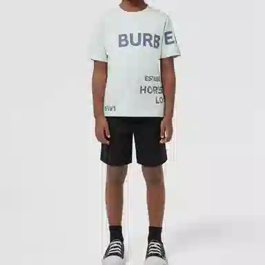 Burberry SS22 Logo T-Shirt Kids Gray