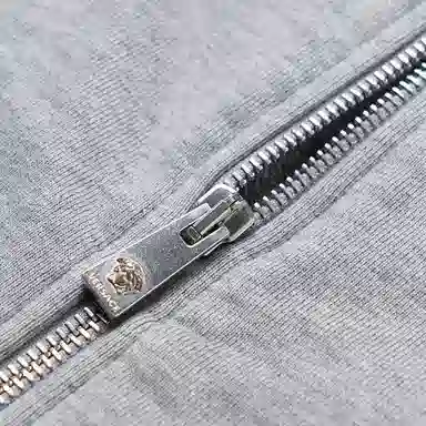 Versace Logo Embroidered Zip Jacket