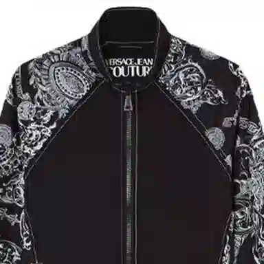 Versace Jeans Couture FW21 Zip Print Detachable Sleeve Jacket